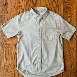 Buck Mason Draped Twill Short Sleeve Shirt